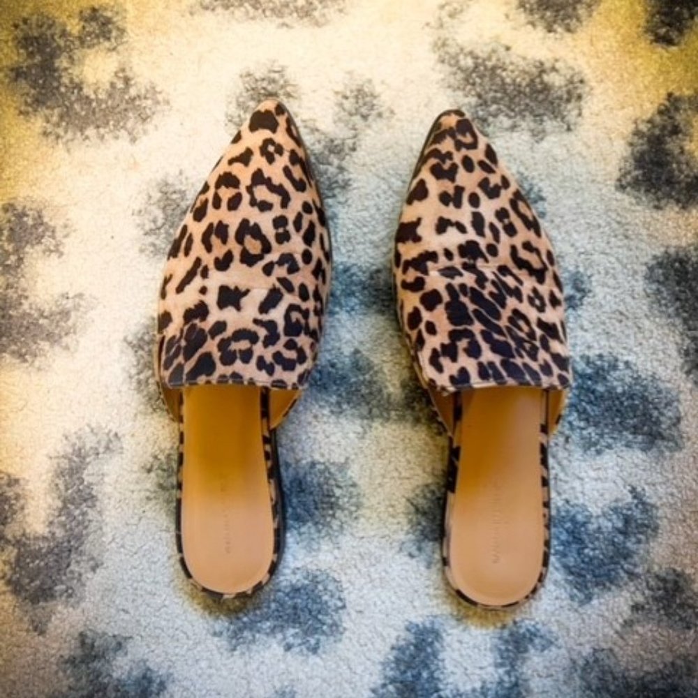 Banana Republic Leopard Print Mules